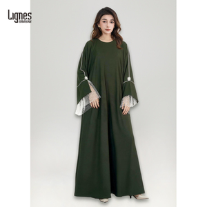 Рамадан Абая: Женское мусульманское платье для молитв в арабском стиле Дубай, Кебая, Кафтан, Роба (для женщин) - Product Image 6