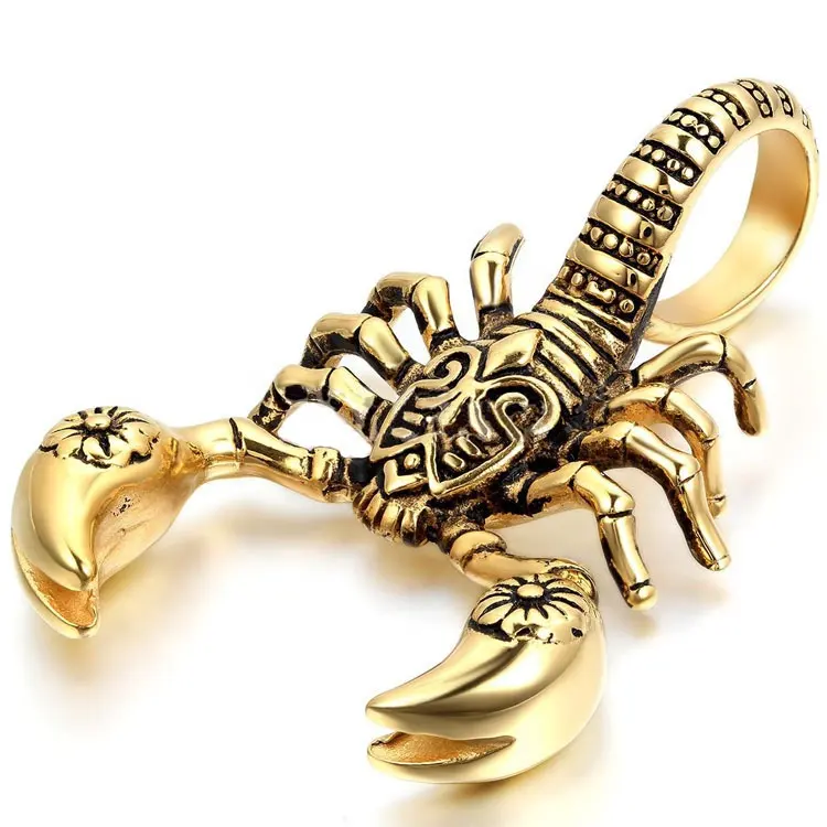 new product ideas 2020 jewelry retro men's necklace Scorpion King clavicle chain women's short pendant mixed wholesale