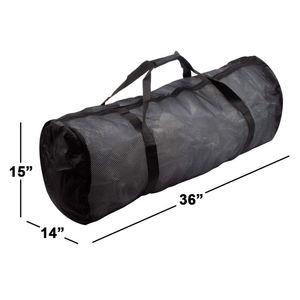 Factory Custom Fashion Polyester Mesh Travel Duffel Bag With Zipper Closure OEM ODM Manufacturer for Sports Equipment - Product Image 5