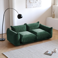 ATUNUS Canapé d'Angle Modulaire Contemporain en Velours, Meuble de Salon au Design Moderne et Unique