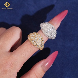 Anello HipHop VVS in Moissanite per Uomo, Anello Ghiacciato in Argento Sterling 925, Supera il Test del Diamante, Certificato GRA - Product Image 4