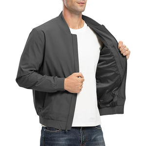 Homens Premium poliéster voo <span class=keywords><strong>Jacket</strong></span> All-Weather Outdoor <span class=keywords><strong>Bomber</strong></span> Clothing respirável tecido de alta qualidade tingido padrão-decorado - Product Image 6
