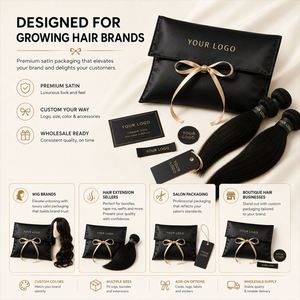 Boîte cadeau en satin avec coutures de qualité supérieure, enveloppe pour bijoux, avec autocollants découpés pour une identité de marque personnalisée - Product Image 2