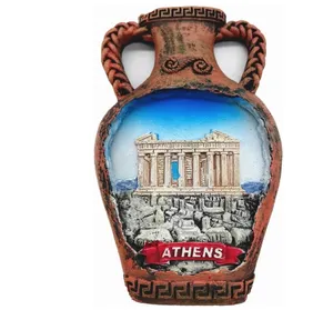 3D resina atene greco frigorifero magnete souvenir turistico