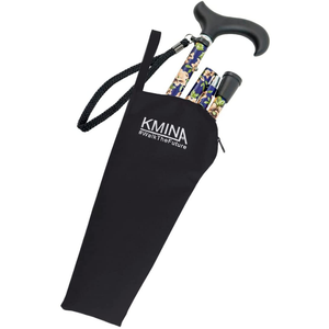 Bastone da Passeggio Pieghevole, Bastoni da Passeggio per Anziani, Fiori Blu KMINA K10021 - Product Image 6