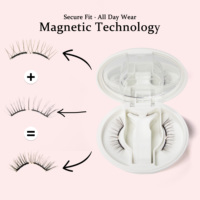 Fabricant de cils magnétiques flexibles OEM ODM, sans colle, cils magnétiques doux, aspect naturel avec applicateur, imperméables, tenue longue durée