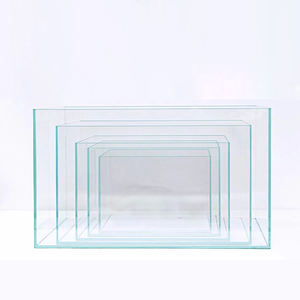 <span class=keywords><strong>Aquarium</strong></span> en verre à faible teneur en fer cristal clair ultra blanc personnalisable solide de grande taille pour décorations d'hôtel eau salée plate - Product Image 3