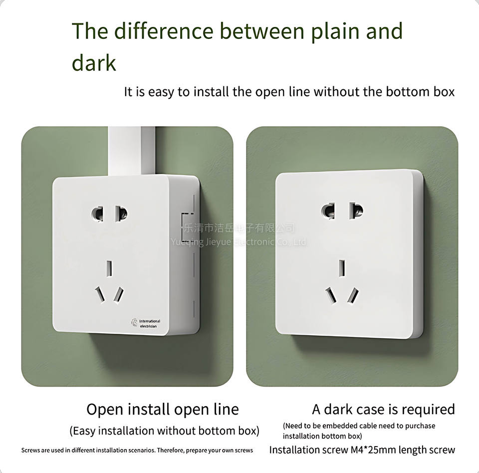 International Electrician Open Switch Socket 86 Type
