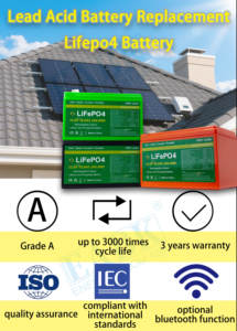 Batería LiFePO4 de 12V y 16Ah para patinete eléctrico, almacenamiento en el hogar, estación de energía, batería portátil de fosfato de litio con más de 3000 ciclos - Product Image 5