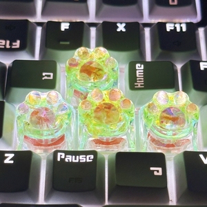 Ban đầu cá nhân keo băng trong suốt lá vàng giấy Keycap bạc lá giấy chéo trục Bàn phím cơ khí keycap - Product Image 5