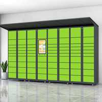 Casier à colis intelligent automatisé sans clé pour les coursiers |   Armoire de livraison électronique en métal et système de stockage postal pour la logistique
