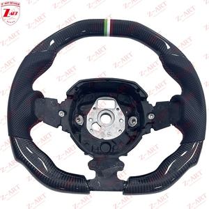 Volant en fibre de carbone Z-ART pour Lamborghini Aventador LP700-LP770 SVJ avec fils italiens - Product Image 3