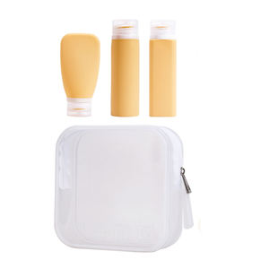 Bouteille de voyage en silicone rechargeable, anti-fuite, pour shampoing, produits de soins de la peau, fournitures de voyage portables - Product Image 1