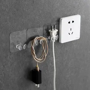 Wall Storage Hook Punch-free Power Plug Socket Holder Kitchen Stealth Hook Wall Adhesive Hanger