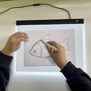 Ensemble de tablette lumineuse A3LED, combinaison de pinceau, clip, <span class=keywords><strong>livre</strong></span> d'images, peinture, éclaircissement, boîte à lumière à intensité variable, vente directe d'usine - Product Image 2
