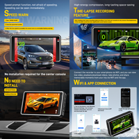 Podofo HUD Affichage Tête Haute pour Voiture Version Internationale Affichage de Vitesse 5'' Caméra DVR Enregistrement en Boucle Plug & Play pour Voiture/Bus/Camion OEM