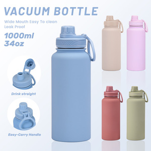 Termo de Acero Inoxidable de 1L con Logotipo Personalizado 2026, Botella de Agua de Gran Capacidad, Regalo Empresarial, para Exteriores - Product Image 2