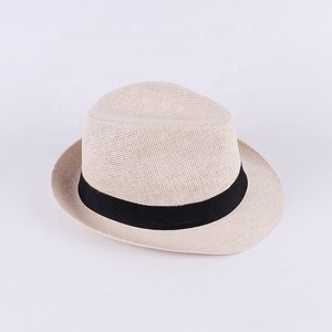 Sombrero Fedora de Paja SOLPOP con Decoración de Cinta Personalizada para Hombre y Mujer, Estilo Trilby, para Fiesta, Gorra Panamá de Ala Corta Estilo Años 20 - Product Image 6