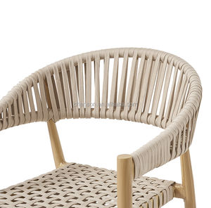 Silla de Restaurante Moderna al por Mayor, Silla de Comedor Apilable de Aluminio para Exteriores - Product Image 3