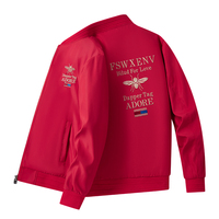 Veste bomber multicolore pour homme, printemps-automne, motif abeille brodé, col montant ample, style streetwear tendance