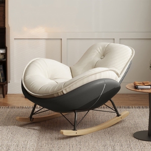 Chaise berçante moderne en forme de coquille d'œuf Fauteuil <span class=keywords><strong>inclinable</strong></span> pour adulte Canapé simple paresseux Balcon Loisirs Chaise longue pingouin Meubles d'hôtel - Product Image 4