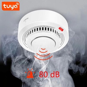 ทูย่า สมาร์ท WIFI เครื่องตรวจจับควัน ระบบเตือนภัยด้วยเสียงและแสง เซ็นเซอร์ควันอัจฉริยะไร้สาย เซ็นเซอร์ตรวจจับควันไฟสำหรับบ้าน โรงแรม ระบบรักษาความปลอดภัย - Product Image 4