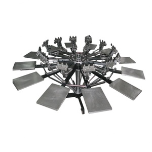 World Brand High Manual Rotating Flat Silk Screen <b>Printer</b> New & Used T-Shirt Clothes & <b>Paper</b> Automatic <b>Printer</b> Farm - Product Image 1