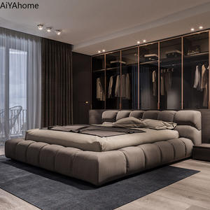 <span class=keywords><strong>Lit</strong></span> Moderne Grande Taille Capitonnage Tissu Tatami Chesterfield Doux <span class=keywords><strong>Lit</strong></span> Double <span class=keywords><strong>King</strong></span> <span class=keywords><strong>Size</strong></span> Moderne - Product Image 2