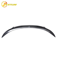 Aileron arrière simple en fibre de carbone noir brillant style M4 pour Maserati Quattroporte 2013-2018