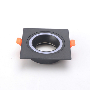 Cadre de downlight encastré rond GU10 MR16, anti-éblouissement, pour <span class=keywords><strong>spot</strong></span> LED, module réglable, cadre de downlight LED - Product Image 3