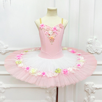 Costume de tutu de ballet classique pour enfants ET23004, tutu de performance pour filles, tutu de ballet de base pour enfants