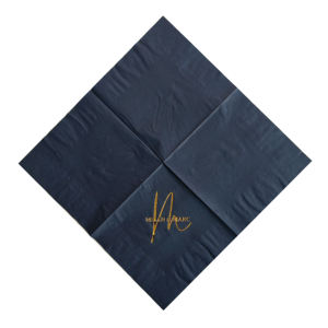 <span class=keywords><strong>Serviettes</strong></span> en <span class=keywords><strong>papier</strong></span> imprimées avec logo en aluminium de luxe <span class=keywords><strong>Serviettes</strong></span> de cocktail noires personnalisées pour dîner et fête de <span class=keywords><strong>mariage</strong></span> - Product Image 6