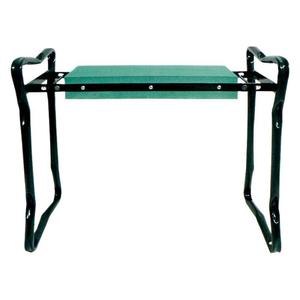 Siège de jardin pliable 2 en 1 avec coussin de genouillère en <span class=keywords><strong>mousse</strong></span> EVA, pochette à outils amovible, tabouret de jardin robuste - Product Image 1