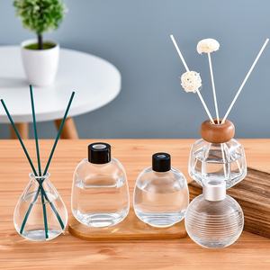 Bouteille en verre de 215 ml avec pot pour plantes succulentes, bouteille en verre multifonction vide pour diffuseur de parfum et décoration - Product Image 5