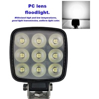 Phare de travail LED 4 pouces 45W en aluminium, étanche, faisceau spot et large, pour conduite tout-terrain, SUV, bateau, 4x4, 4WD, éclairage extérieur automobile 12V