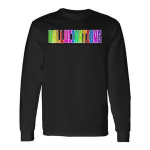 Camiseta de manga larga con diseño de alucinaciones, ansiedad social e introvertidón - Product Image 1