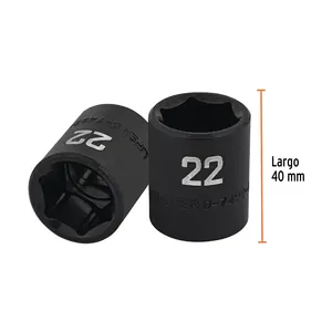 บ็อกซ์ 6 ซ็อกเก็ตกระแทกขนาด 22 มม., 6 จุด, ขับเคลื่อน 1/2 นิ้ว, TRUPER - Product Image 3