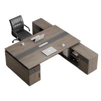 Bureau et chaise d'ordinateur commerciaux modernes en bois pour usage professionnel