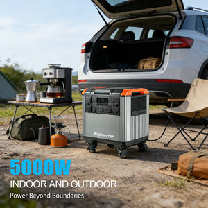 Estación de Energía Portátil de 5000W, Generador Solar de 5376Wh LiFePO4, 3500 Ciclos, 10 Años de Duración, UPS, Múltiples Salidas, Carga Rápida, IP54, Silencioso - Product Image 1