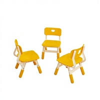 Chaise en plastique moderne et colorée pour enfants d'âge préscolaire, réglable en hauteur, pour salle de classe, école, atelier