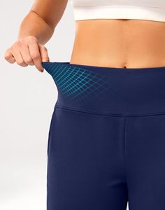Shorts Bermuda Longs Dégradés pour <span class=keywords><strong>Femme</strong></span> G Gradual, Longueur Genou 14 pouces, Capri avec Poches, Taille Haute, Athlétique Décontracté, 87% Polyester 13% Élasthanne - Product Image 4