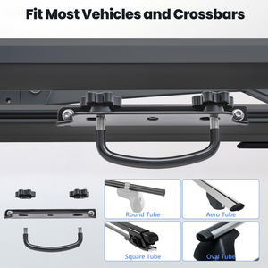 Silver Universal Deck SUV Car Roof <b>Rack</b> Aluminum Alloy Top Carrier Luggage Basket Bars for Cargo Storage - Product Image 2