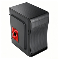 Boîtier PC Micro ATX Mini ITX 350mm Compact à Forte Demande, Châssis Compact avec 4 Emplacements PCI, Ventilation en Maille pour Disques HDD/SSD, Accessoires pour Hôte de Jeu