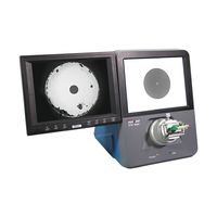 Microscope à fibre optique de paillasse à double grossissement 400X 200X, inspecteur de contamination par rayures de face d'extrémité MPO multi-core pour la qualité des transceivers 800G