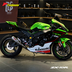 Sistema de escape para motocicleta Kawasaki ZX10R, estilo IntactGP, con rejilla de malla, silenciador de titanio para carreras en pista, precio mayorista de fábrica Forsound - Product Image 2