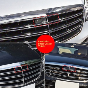 Cubierta de la cámara de la parrilla delantera para Mercedes-Benz Clase S W222 2014-2020, cubierta <span class=keywords><strong>abatible</strong></span> de ABS para la cámara, piezas de carrocería automotriz - Product Image 4