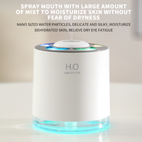Humidificateur de bureau Type-C 400 ml avec lumière RGB, diffuseur d'air ultrasonique USB, brumisateur, diffuseur d'huiles essentielles pour voiture, bureau, maison
