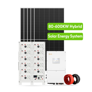 ระบบพลังงานแสงอาทิตย์แบบไฮบริด 50/60Hz 80kw 300kw 500kw พร้อมระบบกักเก็บพลังงานด้วยแบตเตอรี่สำหรับเชิงพาณิชย์ - Product Image 1