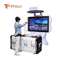 Simulateur de tir d'arcade commercial en métal et plastique, machine de jeux à monnayeur avec WiFi/écran 65 pouces, 4 jeux en anglais TT Play