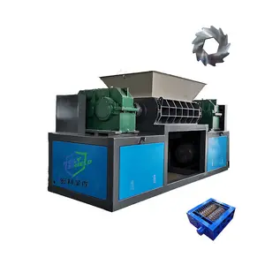 Nieuwe Textiel Shredding Machine Gebruikte Band Recycle Shredder Voor Koop Verticale Enkele As Impact Crusher Prijs Plastic Shredder 40